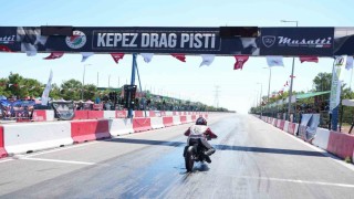 Kepez'de moto drag heyecanı start aldı