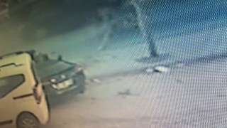 Kırklarelinde trafik kazasında 1 kişi yaralandı: O anlar güvenlik kamerasına yansıdı