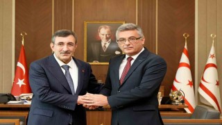 KKTC Cumhurbaşkanı Erhürman, Cumhurbaşkanı Yardımcısı Yılmaz ile görüştü