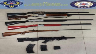Konya'da 6 ruhsatsız tüfek ele geçirildi