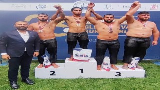 Körfez Gençlerbirliği pehlivanları İshakçılarda madalya kazandı