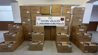 Köşkte durdurulan araçtan 630 bin kaçak makaron çıktı