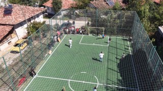Köy çocuklarının futbol sevgisi lige dönüştü
