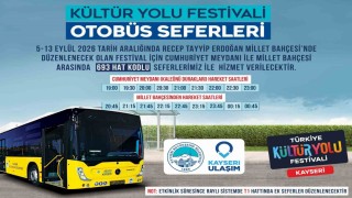 Kültür Yolu Festivaline özel ulaşım hizmeti