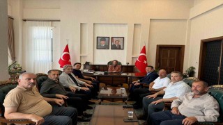 Kuluncak Belediye Başkanı Cengizden Kaymakam Bayguşa ziyaret