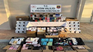 Kuşadası'nda 4 milyon TL değerinde kaçak kozmetik ürün ele geçirildi