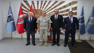 Kütahya belediye başkan yardımcılarından Tuğgeneral Mustafa Baş'a ziyaret