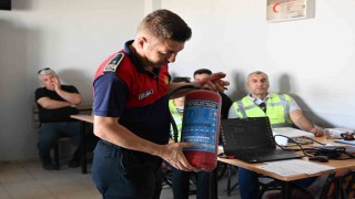 Manisa Büyükşehir Belediyesi personeline nefes kesen tatbikat