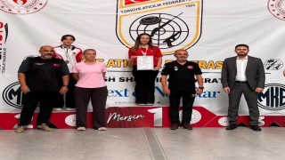 Manisalı milli sporcu Denktaş'tan rekor üstü atış