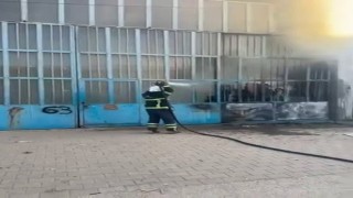 Marangozlar Sanayi Bölgesinde iş yerinde yangın