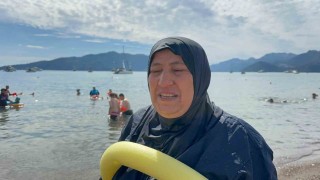 Marmaris'in en özel misafirleri 'İlk kez denizi Marmaris'te gördüler'