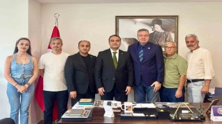 Menteşe Kaymakamı Budandan Muğla Büyükşehir Gazeteciler Cemiyetine ziyaret