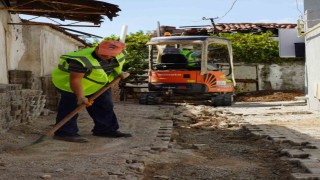 Menteşe'de fosseptik kokusuna karşı altyapı çalışması