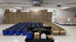 Mersinde uyuşturucu operasyonu: 6 milyon boş kapsül ve 1 ton 250 kilo ham madde ele geçirildi