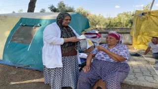 Mevsimlik işçilerin çadırında kanser taraması