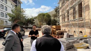 MHP Bandırma teşkilatından tarihi yapının restorasyon projesine ziyaret