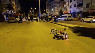 Motosiklet sürücüsünün ölümüyle sonuçlanan kaza kamerada