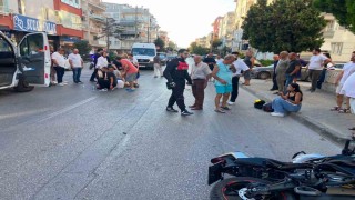 Mudanyada motosiklet yayaya çarptı: 2 yaralı