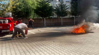 Muğlada Aile ve Sosyal Hizmetler personeline yangın eğitimi verildi