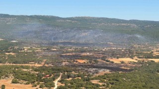 Muğladaki yangına 90 saniyede 15 ton su bıraktılar