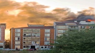 Muratlıda çatı yangını paniği