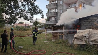 Muş'ta odunlukta korkutan yangın