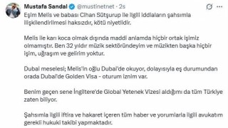 Mustafa Sandal: "Melis ile karı koca olmak dışında maddi anlamda hiçbir ortak işimiz olmamıştır"