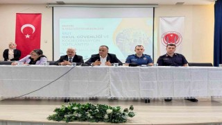 Mut'ta okul güvenliği ve koordinasyon toplantısı