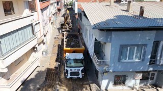 Nazillide 25 noktada yol çalışması