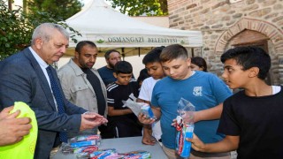 Osmangazide çocukların yüzünü güldüren buluşma