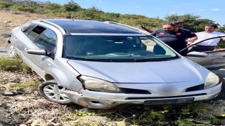 Osmaniye'de otomobil yol kenarına devrildi: 1 yaralı