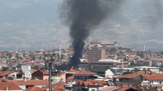 Palet fabrikasında yangın