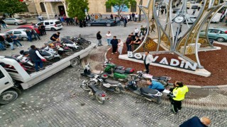 Polis denetiminde 52 motosiklet trafikten men edildi