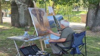 Sadece sergileri gezip resimleri inceleyerek ressam oldu