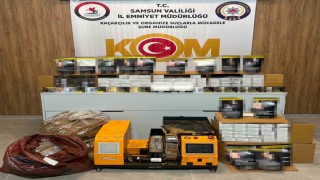 Samsunda 42 bin 800 doldurulmuş makaron ele geçirildi