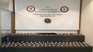 Samsunda ikamette 13 bin 48 sentetik ecza hap ele geçirildi