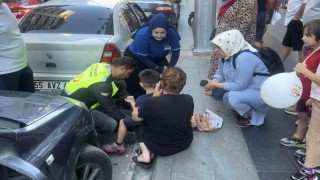 Samsunda otomobilin çarptığı 5 yaşındaki çocuk hafif şekilde yaralandı