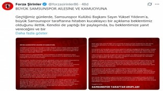 Samsunspor taraftar grupları: "Bu kulübün asıl sahibi taraftardır"