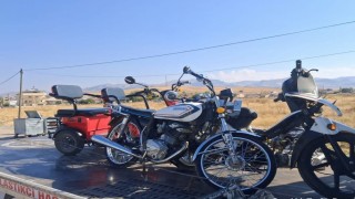 Sandıklı'da motosiklet sürücülerine yönelik denetim