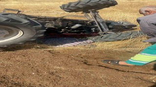 Şanlıurfada devrilen traktörün sürücüsü yaralandı