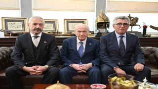Sarallar ve Şahinler ailelerinden MHP Lideri Bahçeli'ye ziyaret