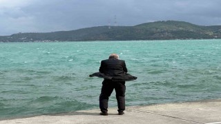 Sarıyer'de kuvvetli rüzgar etkili oluyor
