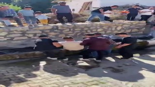 Şarkışlada sulu düğün geleneği: Damat unutamayacağı anlar yaşadı