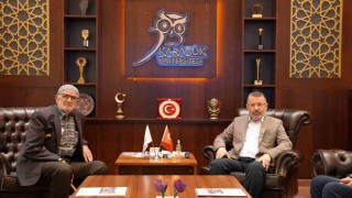 Şehit Nuri Özcan'ın babası Mehmet Özcan'dan Rektör Kırışık'a ziyaret