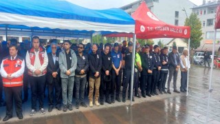 Şehit polis memuru ilk görev yeri Giresun'da son yolculuğuna uğurlandı