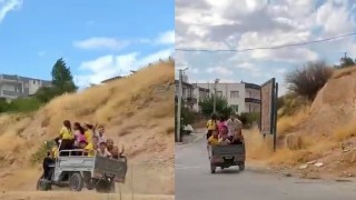 Siirt'te öğrencilerin tehlikeli okul yolculuğu