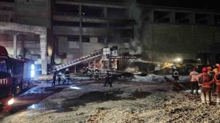 Sivasta çimento fabrikasında korkutan yangın