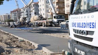 Söke'de Bisiklet ve Yürüyüş Yolu Projesi'nde ikinci etap hızlandı