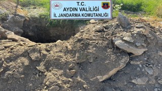 Sökede izinsiz kazı yapan 5 şüpheli suçüstü yakalandı