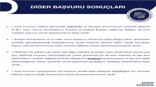 SPK'dan tasfiye süresine ilişkin basın duyurusu